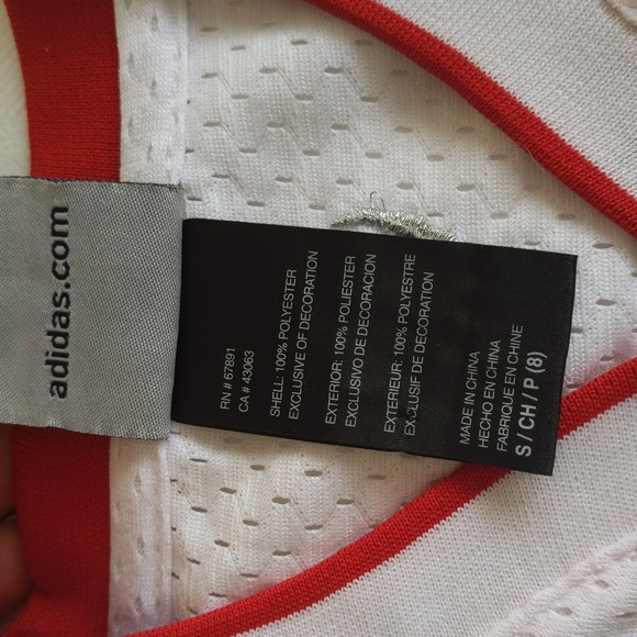 NEW adidas Toronto Raptors #4 Chris Bosh NBA basketball jersey youth size small - Picture 9 of 15